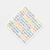 Serviette En Papier Motif des expressions inspirantes (Coin)