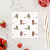 Serviette En Papier Motif des leurres de pêche aérienne (En situation)