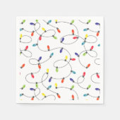 Serviette En Papier Motif des lumières de Noël (Devant)