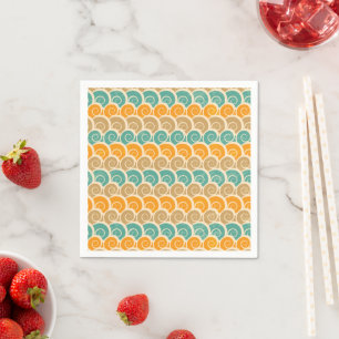 Serviette En Papier Motif des ondulations d'aquarelle