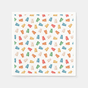 Serviette En Papier Motif des ours de gomme