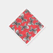 Serviette En Papier Motif des papillons de Doodle (Coin)