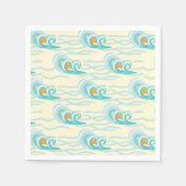 Serviette En Papier Motif des vagues douces (Devant)