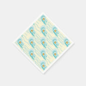 Serviette En Papier Motif des vagues douces (Coin)