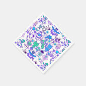 Serviette En Papier Motif d'espace rétro (Coin)