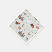 Serviette En Papier Motif Dessin Animé Harry Potter Hogwarts (Coin)