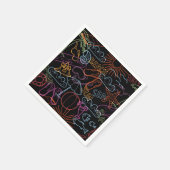 Serviette En Papier Motif d'été (Coin)