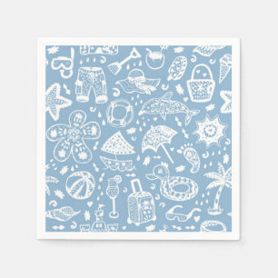 Serviette En Papier Motif d'été
