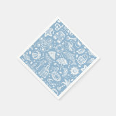 Serviette En Papier Motif d'été (Coin)