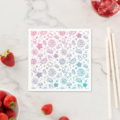 Serviette En Papier Motif d'été (En situation)