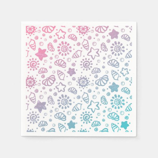 Serviette En Papier Motif d'été (Devant)