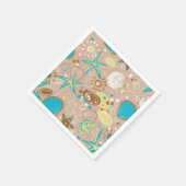 Serviette En Papier Motif d'été (Coin)