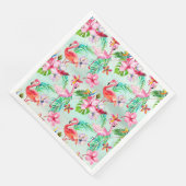 Serviette En Papier Motif d'été tropical (Coin)