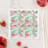Serviette En Papier Motif d'été tropical (En situation)