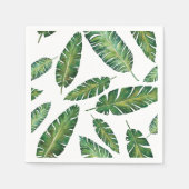 Serviette En Papier Motif d'été tropical feuille (Devant)