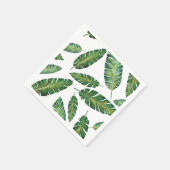 Serviette En Papier Motif d'été tropical feuille (Coin)