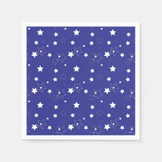 Serviette En Papier Motif d'étoiles (Devant)