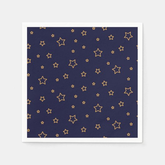 Serviette En Papier Motif d'étoiles (Devant)