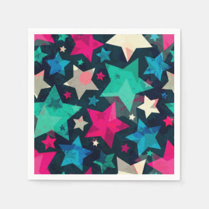 Serviette En Papier Motif d'étoiles