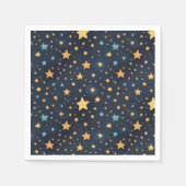 Serviette En Papier Motif d'étoiles (Devant)