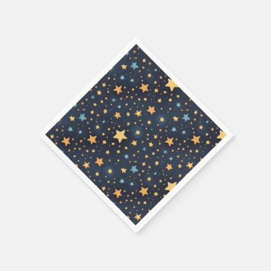 Serviette En Papier Motif d'étoiles (Coin)