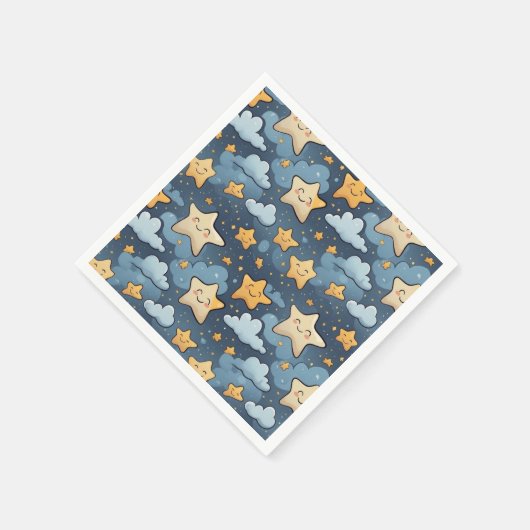 Serviette En Papier Motif d'étoiles (Coin)