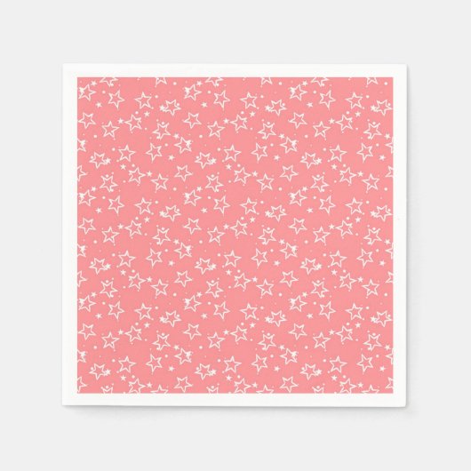 Serviette En Papier Motif d'étoiles (Devant)
