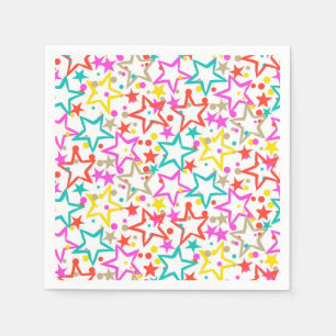 Serviette En Papier Motif d'étoiles
