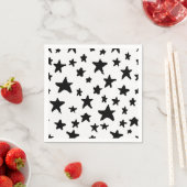 Serviette En Papier Motif d'étoiles (En situation)