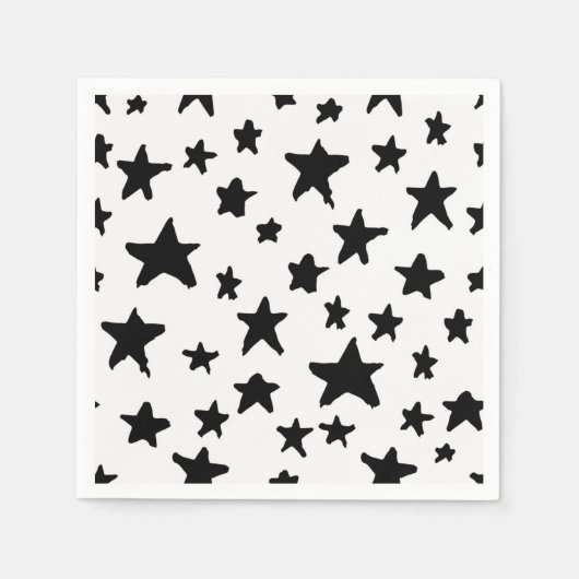 Serviette En Papier Motif d'étoiles (Devant)