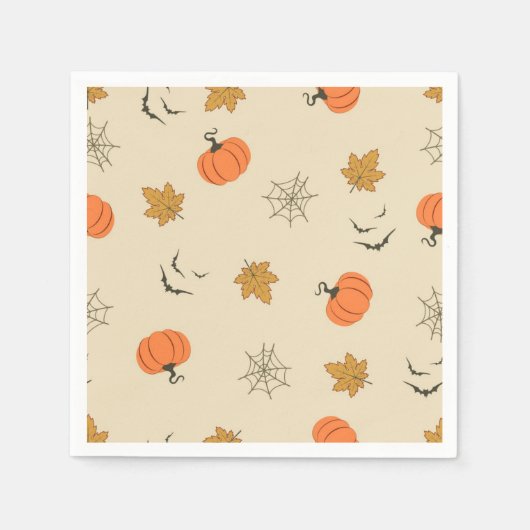 Serviette En Papier Motif d'Halloween (Devant)