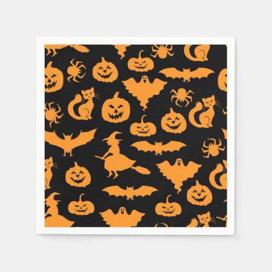 Serviette En Papier Motif d'Halloween (Devant)