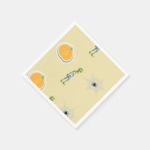 Serviette En Papier Motif d'Halloween à la crème (Coin)