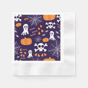 Serviette En Papier Motif d'Halloween amusant