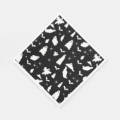 Serviette En Papier Motif d'Halloween, chauves-souris et araignées (Coin)