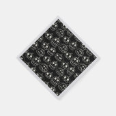 Serviette En Papier Motif d'Halloween Citrouilles blancs (Coin)