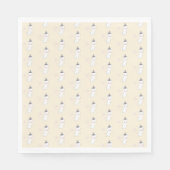 Serviette En Papier Motif d'Halloween Ghost Retro (Devant)