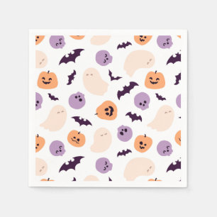 Serviette En Papier Motif d'Halloween pour enfants amusants