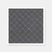 Serviette En Papier Motif diamant en fer métallique (Devant)