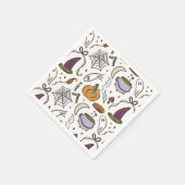 Serviette En Papier Motif d'illustrations d'Halloween (Coin)