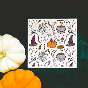 Serviette En Papier Motif d'illustrations d'Halloween
