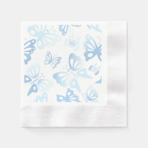 Serviette En Papier Motif d'impression Papillon bleu Abstrait
