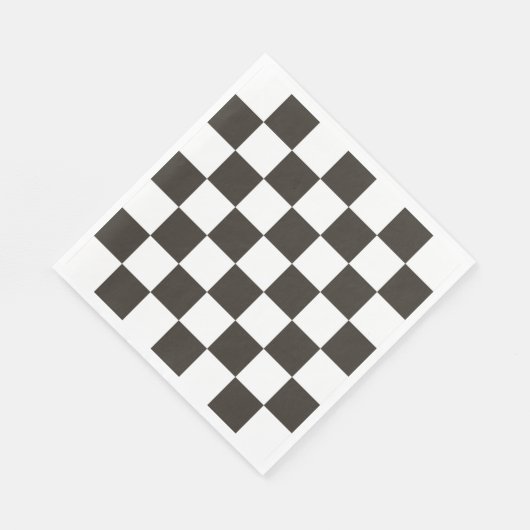 Serviette En Papier motif d'indicateur À damiers (Coin)