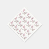 Serviette En Papier Motif Dogwood design sur papier serviettes (Coin)