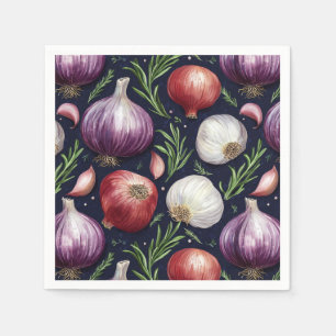 Serviette En Papier Motif d'oignons moderne