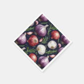 Serviette En Papier Motif d'oignons moderne (Coin)