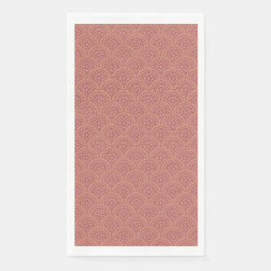 Serviette En Papier Motif d'ondes mandala or et violet