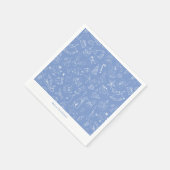 Serviette En Papier Motif Doodle de vacances joli main tiré (Coin)