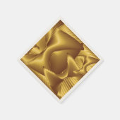 Serviette En Papier Motif d'or (Coin)