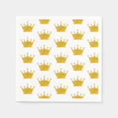 Serviette En Papier Motif d'or (Devant)